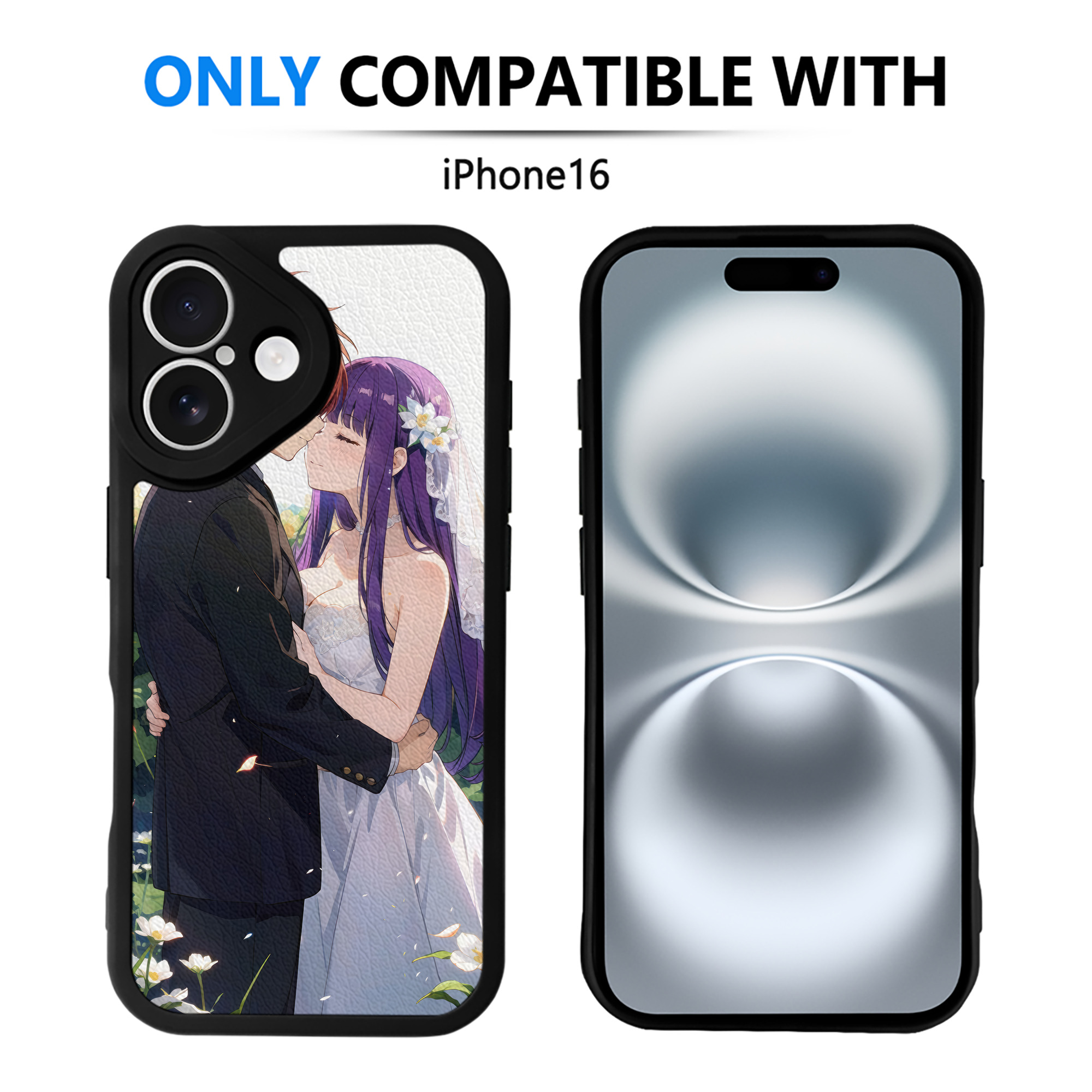 （画像用） 葬送のフリーレン Frieren 【iPhone 16シリーズ対応】シリコンスマホケース（レザー調） 材質：シリコン